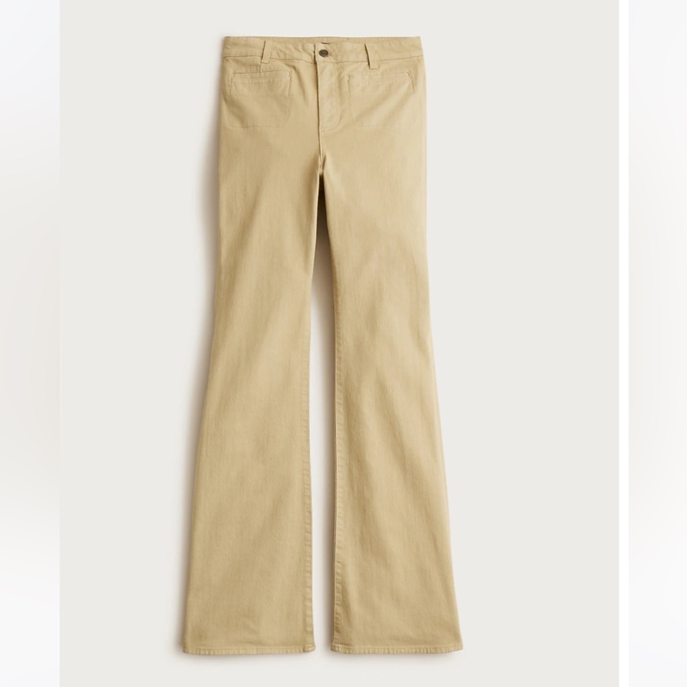 j crew tall vintage flare pant washed twill